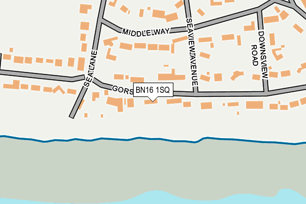 BN16 1SQ map - OS OpenMap – Local (Ordnance Survey) BN16 1SQ map - OS OpenMap – Local (Ordnance Survey)