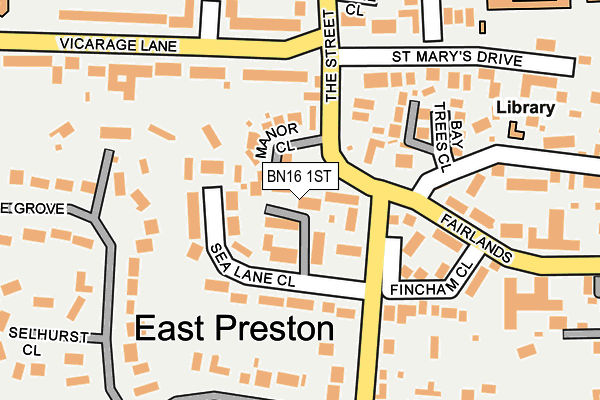 BN16 1ST map - OS OpenMap – Local (Ordnance Survey) BN16 1ST map - OS OpenMap – Local (Ordnance Survey)