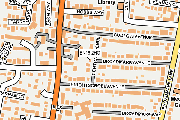 BN16 2HG map - OS OpenMap – Local (Ordnance Survey) BN16 2HG map - OS OpenMap – Local (Ordnance Survey)