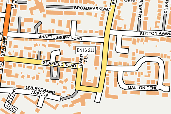 BN16 2JJ map - OS OpenMap – Local (Ordnance Survey) BN16 2JJ map - OS OpenMap – Local (Ordnance Survey)