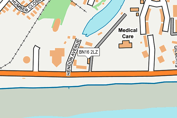 BN16 2LZ map - OS OpenMap – Local (Ordnance Survey) BN16 2LZ map - OS OpenMap – Local (Ordnance Survey)