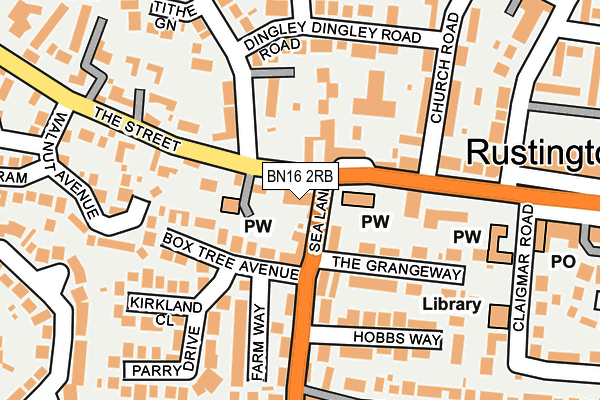 BN16 2RB map - OS OpenMap – Local (Ordnance Survey) BN16 2RB map - OS OpenMap – Local (Ordnance Survey)