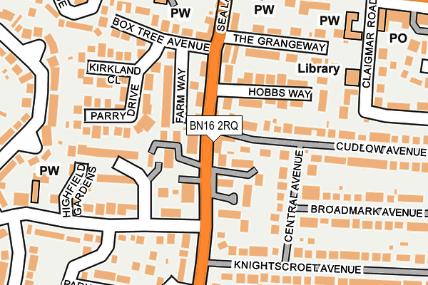 BN16 2RQ map - OS OpenMap – Local (Ordnance Survey) BN16 2RQ map - OS OpenMap – Local (Ordnance Survey)