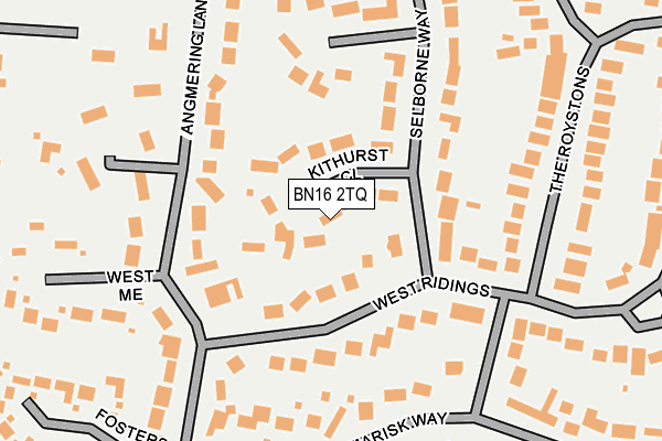 BN16 2TQ map - OS OpenMap – Local (Ordnance Survey) BN16 2TQ map - OS OpenMap – Local (Ordnance Survey)