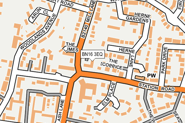 BN16 3EQ map - OS OpenMap – Local (Ordnance Survey) BN16 3EQ map - OS OpenMap – Local (Ordnance Survey)