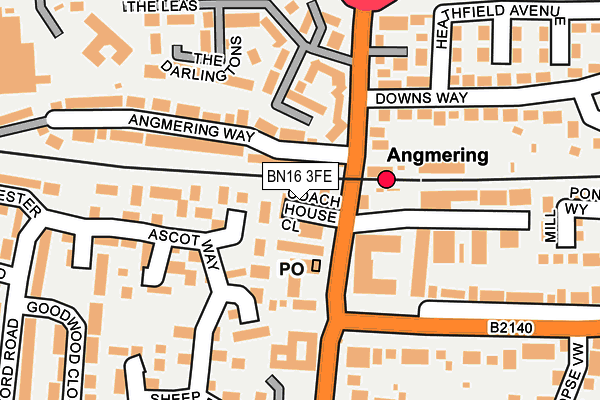 BN16 3FE map - OS OpenMap – Local (Ordnance Survey) BN16 3FE map - OS OpenMap – Local (Ordnance Survey)