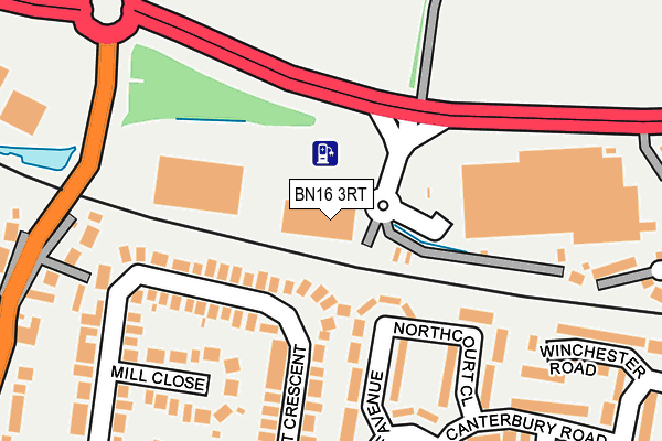 BN16 3RT map - OS OpenMap – Local (Ordnance Survey) BN16 3RT map - OS OpenMap – Local (Ordnance Survey)
