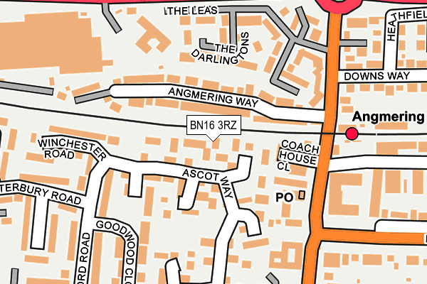 BN16 3RZ map - OS OpenMap – Local (Ordnance Survey) BN16 3RZ map - OS OpenMap – Local (Ordnance Survey)