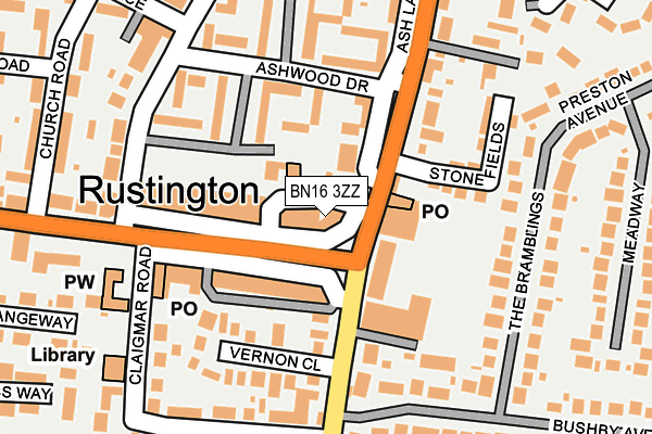 BN16 3ZZ map - OS OpenMap – Local (Ordnance Survey) BN16 3ZZ map - OS OpenMap – Local (Ordnance Survey)