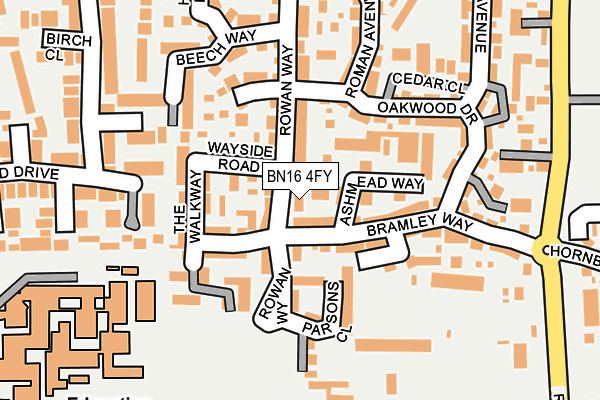 BN16 4FY map - OS OpenMap – Local (Ordnance Survey) BN16 4FY map - OS OpenMap – Local (Ordnance Survey)