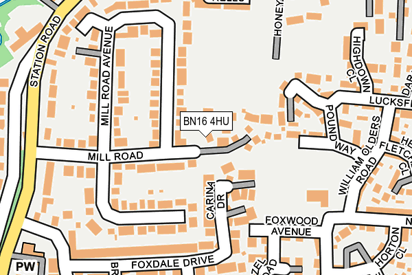 BN16 4HU map - OS OpenMap – Local (Ordnance Survey) BN16 4HU map - OS OpenMap – Local (Ordnance Survey)