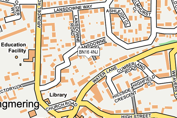 BN16 4NJ map - OS OpenMap – Local (Ordnance Survey) BN16 4NJ map - OS OpenMap – Local (Ordnance Survey)
