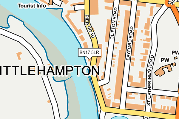 BN17 5LR map - OS OpenMap – Local (Ordnance Survey) BN17 5LR map - OS OpenMap – Local (Ordnance Survey)