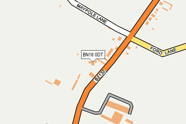 BN18 0DT map - OS OpenMap – Local (Ordnance Survey) BN18 0DT map - OS OpenMap – Local (Ordnance Survey)