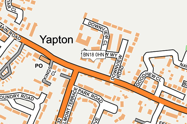 BN18 0HN map - OS OpenMap – Local (Ordnance Survey) BN18 0HN map - OS OpenMap – Local (Ordnance Survey)
