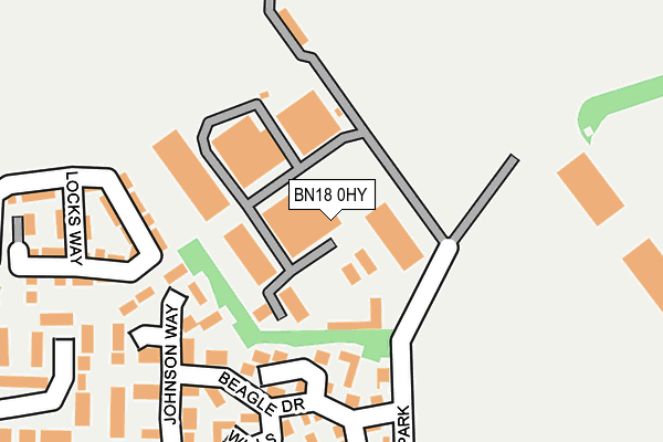BN18 0HY map - OS OpenMap – Local (Ordnance Survey) BN18 0HY map - OS OpenMap – Local (Ordnance Survey)