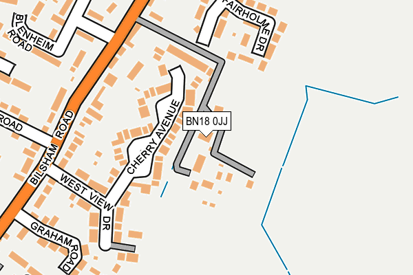 BN18 0JJ map - OS OpenMap – Local (Ordnance Survey) BN18 0JJ map - OS OpenMap – Local (Ordnance Survey)