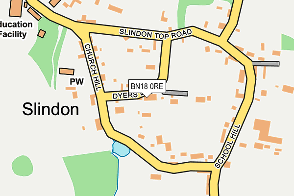 BN18 0RE map - OS OpenMap – Local (Ordnance Survey) BN18 0RE map - OS OpenMap – Local (Ordnance Survey)
