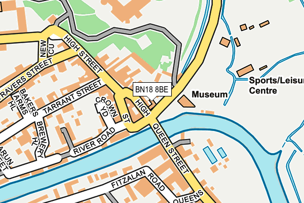 BN18 8BE map - OS OpenMap – Local (Ordnance Survey) BN18 8BE map - OS OpenMap – Local (Ordnance Survey)