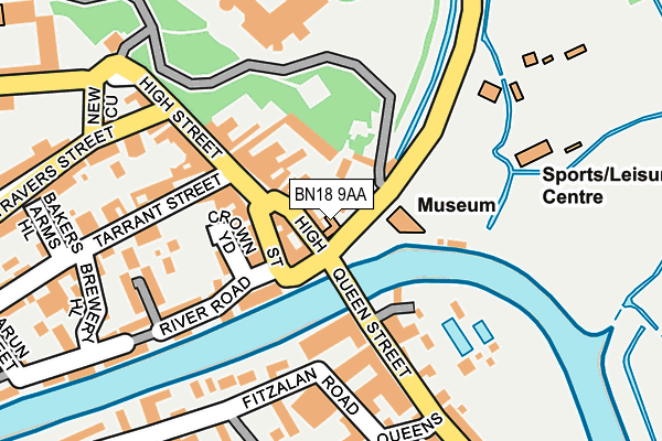 BN18 9AA map - OS OpenMap – Local (Ordnance Survey) BN18 9AA map - OS OpenMap – Local (Ordnance Survey)