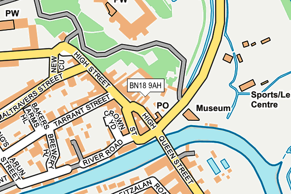 BN18 9AH map - OS OpenMap – Local (Ordnance Survey) BN18 9AH map - OS OpenMap – Local (Ordnance Survey)