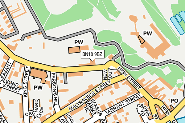 BN18 9BZ map - OS OpenMap – Local (Ordnance Survey) BN18 9BZ map - OS OpenMap – Local (Ordnance Survey)