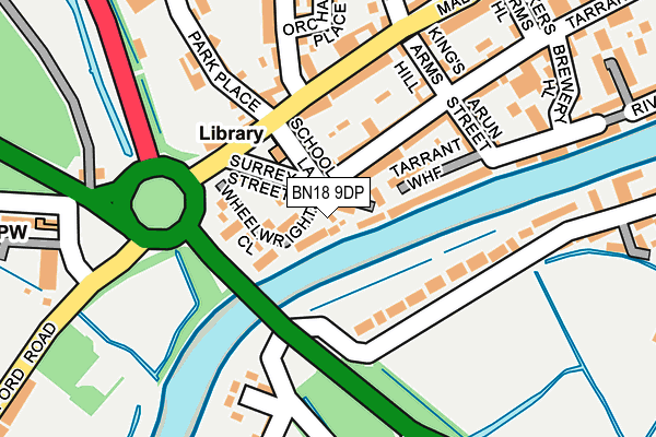 BN18 9DP map - OS OpenMap – Local (Ordnance Survey) BN18 9DP map - OS OpenMap – Local (Ordnance Survey)