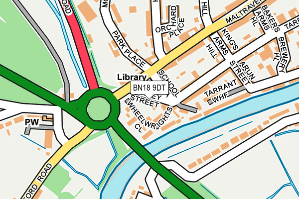 BN18 9DT map - OS OpenMap – Local (Ordnance Survey) BN18 9DT map - OS OpenMap – Local (Ordnance Survey)