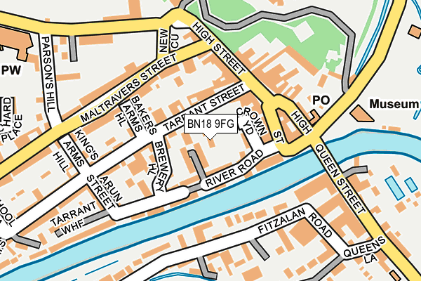 BN18 9FG map - OS OpenMap – Local (Ordnance Survey) BN18 9FG map - OS OpenMap – Local (Ordnance Survey)