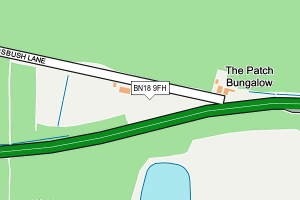BN18 9FH map - OS OpenMap – Local (Ordnance Survey)