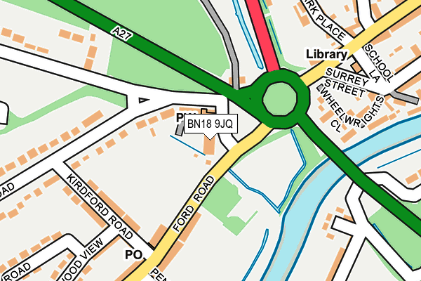 BN18 9JQ map - OS OpenMap – Local (Ordnance Survey) BN18 9JQ map - OS OpenMap – Local (Ordnance Survey)