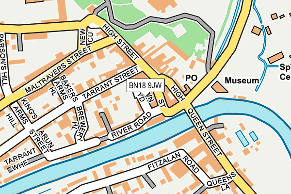 BN18 9JW map - OS OpenMap – Local (Ordnance Survey) BN18 9JW map - OS OpenMap – Local (Ordnance Survey)