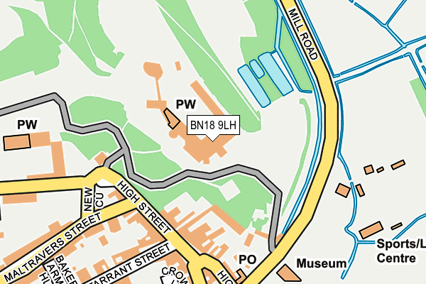 BN18 9LH map - OS OpenMap – Local (Ordnance Survey) BN18 9LH map - OS OpenMap – Local (Ordnance Survey)
