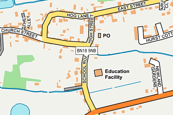 BN18 9NB map - OS OpenMap – Local (Ordnance Survey) BN18 9NB map - OS OpenMap – Local (Ordnance Survey)
