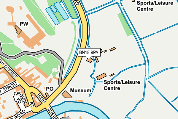 BN18 9PA map - OS OpenMap – Local (Ordnance Survey) BN18 9PA map - OS OpenMap – Local (Ordnance Survey)