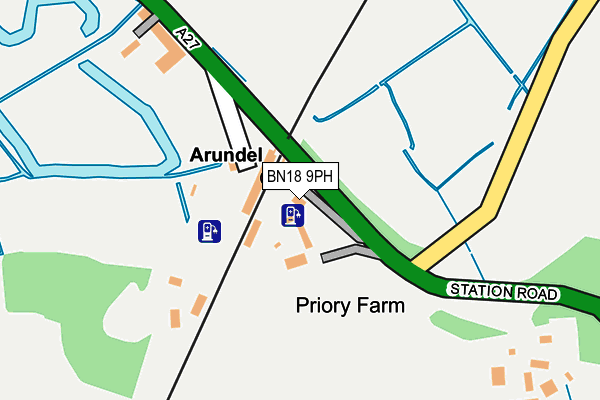 BN18 9PH map - OS OpenMap – Local (Ordnance Survey) BN18 9PH map - OS OpenMap – Local (Ordnance Survey)