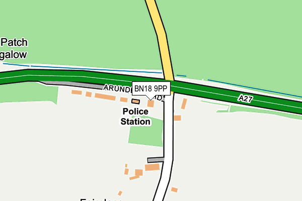 BN18 9PP map - OS OpenMap – Local (Ordnance Survey) BN18 9PP map - OS OpenMap – Local (Ordnance Survey)