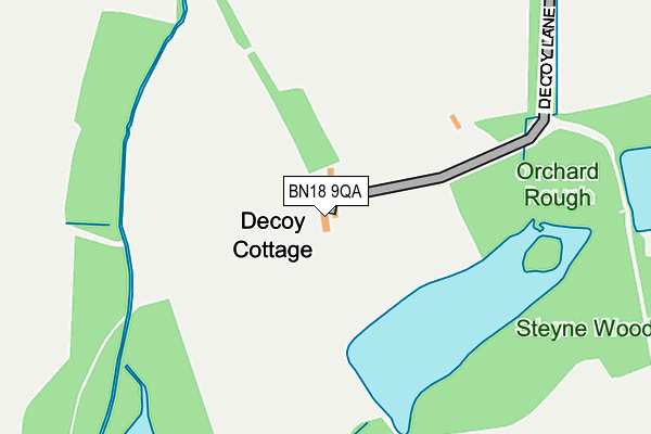 BN18 9QA map - OS OpenMap – Local (Ordnance Survey) BN18 9QA map - OS OpenMap – Local (Ordnance Survey)