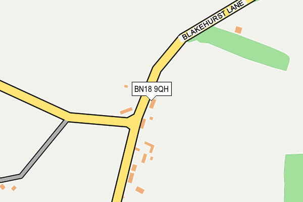 BN18 9QH map - OS OpenMap – Local (Ordnance Survey) BN18 9QH map - OS OpenMap – Local (Ordnance Survey)