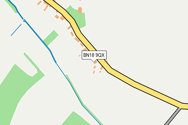 BN18 9QX map - OS OpenMap – Local (Ordnance Survey) BN18 9QX map - OS OpenMap – Local (Ordnance Survey)