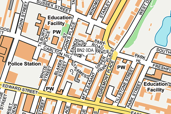 BN2 0DA map - OS OpenMap – Local (Ordnance Survey) BN2 0DA map - OS OpenMap – Local (Ordnance Survey)