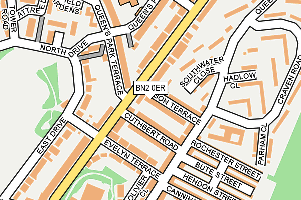 BN2 0ER map - OS OpenMap – Local (Ordnance Survey) BN2 0ER map - OS OpenMap – Local (Ordnance Survey)