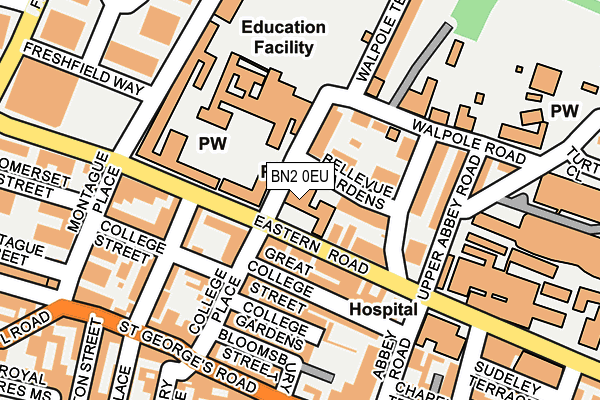 BN2 0EU map - OS OpenMap – Local (Ordnance Survey) BN2 0EU map - OS OpenMap – Local (Ordnance Survey)