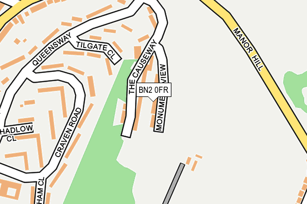 BN2 0FR map - OS OpenMap – Local (Ordnance Survey) BN2 0FR map - OS OpenMap – Local (Ordnance Survey)