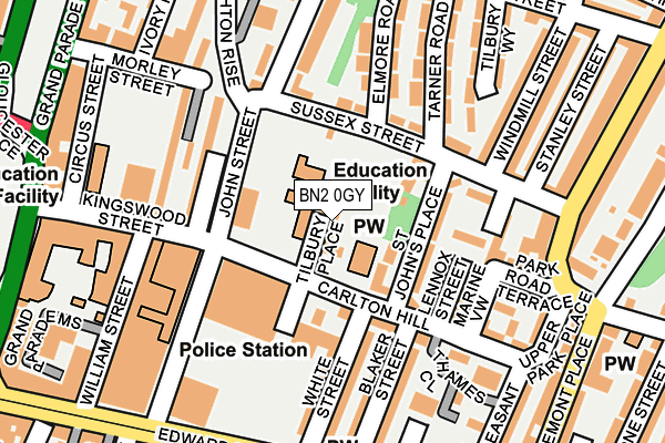 BN2 0GY map - OS OpenMap – Local (Ordnance Survey) BN2 0GY map - OS OpenMap – Local (Ordnance Survey)