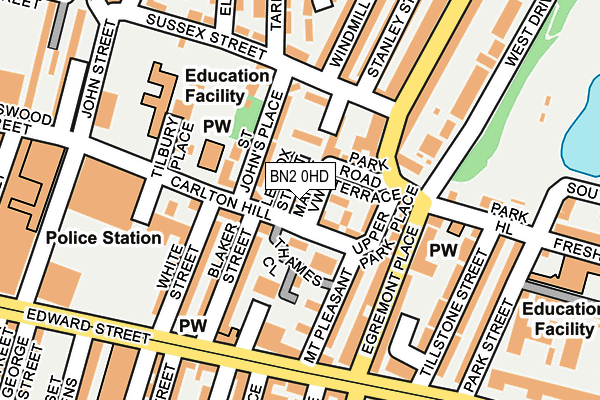 BN2 0HD map - OS OpenMap – Local (Ordnance Survey) BN2 0HD map - OS OpenMap – Local (Ordnance Survey)