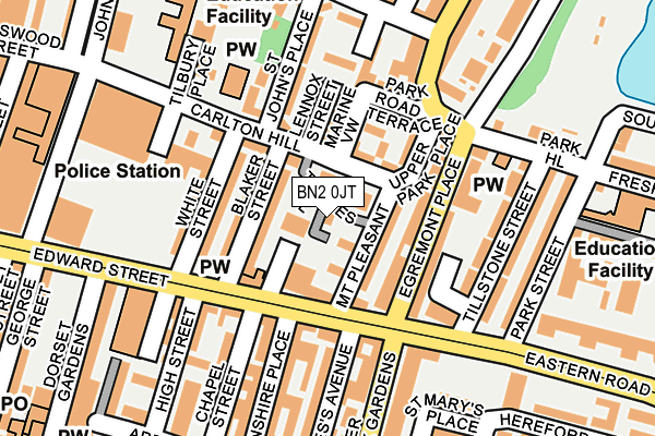 BN2 0JT map - OS OpenMap – Local (Ordnance Survey) BN2 0JT map - OS OpenMap – Local (Ordnance Survey)