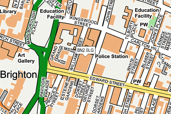 BN2 0LG map - OS OpenMap – Local (Ordnance Survey)