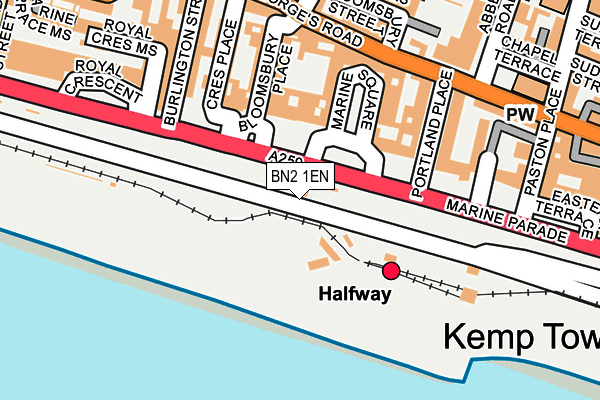 BN2 1EN map - OS OpenMap – Local (Ordnance Survey) BN2 1EN map - OS OpenMap – Local (Ordnance Survey)
