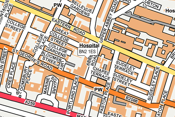 BN2 1ES map - OS OpenMap – Local (Ordnance Survey) BN2 1ES map - OS OpenMap – Local (Ordnance Survey)